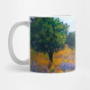 Wildflower meadow at sunset Mug